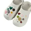 Novo Conjunto de Charms para Sapato Clog de Desenho Animado com Acessórios Destacáveis, Acessórios de Sapato Modernos Estilo Ins de Borracha Macia PVC com Fivela