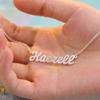 Collar de joyería con nombre personalizado para procesamiento de figuras collar de letras de plata S925 regalo hecho a medida una generación de transfronterizo