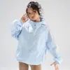 Roupa de Proteção Solar Feminina para Casal, com Três Listras, UPF50+, Resistente a UV, Absorvente de Umidade, Estilo Esportivo, Roupa de Proteção Solar Feminina da Moda