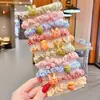 Elástico de cabelo infantil da Coreia do Sul anel de cabelo de intestino grosso corda de cabelo menina fofa bebê não machuca o cabelo elástico boa corda de cabelo