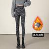Leggings con Estampado de Leopardo para Mujer, Nuevo Estilo Primavera, Control de Abdomen, Levanta Glúteos, Pantalones Tiburón Adelgazantes, Cintura Alta, Pantalones de Yoga Barbie con Forro Polar
