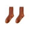 Calcetines Gruesos con Patrón de Cáñamo para Mujer Calcetines de Media Pantorrilla Tendencia Otoño e Invierno Calcetines Blancos Cálidos Calcetines de Felpa Venta Directa de Fábrica