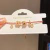 Pulsera Geométrica de Circonia Estilo Año Nuevo Electrochapada en Oro Real de 18K, Pulsera Moderna y Versátil, Sensación de Lujo Ligero y Alta Gama, Joyería al por Mayor