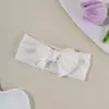 Protector de fontanela transfronterizo europeo y americano para bebé, diadema elástica ancha de color sólido suave, accesorio para el cabello para bebés y niños pequeños, accesorio para la cabeza con lazo para niños