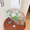 Paraguas Transparente de Dibujos Animados para Niños en Stock, Paraguas Automático para Niños y Niñas, Estudiantes de Jardín de Infancia y Escuela Primaria, Paraguas de Mango Largo de Dinosaurio