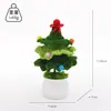Bonecas de Plantas de Natal em Vasos de Crochê, Girassóis Feitos à Mão com Lã, Rosas Suculentas, Flores Artificiais em Estoque
