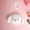Bolsa Cruzada de Dibujos Animados Linda para Niños de Preescolar, Bolso de Hombro de Peluche Bordado Portátil, Bolsa Estilo Japonés para Niñas