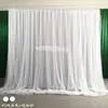 Cortinas de Gasa de Hilo de Red para Bodas, Accesorios, Cortinas Dobles Flotantes de Gasa para Bodas, Estilo Nuevo, Decoración de Cortina de Pared de Fondo para Jardín de Infancia