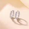 Yi Lu Yin Plata de Ley S925 Chapado en Oro Pendientes Geométricos Circulares Sencillos y Modernos con Junta de Bambú Temperamento Versátil para el Trabajo Pendientes de Plata