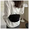 Bolso de Silla de Felpa para Mujer Nuevo Estilo Coreano Primavera y Verano 2024 Bolso de Empanada Semicircular Bolso Cruzado de Lona Floral