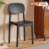 Silla de Comedor de Plástico Engrosado para Uso en Casa, Silla de Mesa de Comedor Moderna Minimalista, Taburete Comercial de Restaurante de Moda con Respaldo