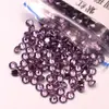 Pedras Soltas Zircônia Redonda Roxo-Vermelho de 0,8 mm a 3,0 mm, Pedras Soltas Coloridas, Pedras Soltas para Inlay de Joias DIY