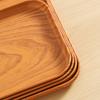Bandeja PP Imitación Grano de Madera Transfronteriza Bandeja de Té China Mesa de Centro Escritorio Plato de Frutas Vaso de Agua Plato para Snacks Cena Almacenamiento