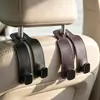 Gancho para coche, gancho doble para respaldo de asiento, gancho de almacenamiento para coche, soporte de gancho para reposacabezas del asiento trasero