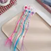 Peluca de Colores con Trenzas para Niños, Lindo Artefacto para Trenzar Cabello de Bebé, Pinza Pequeña para Niña, Borla, Accesorios para el Cabello de Princesa Dulce