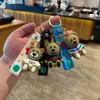 Llavero de oso grande de dibujos animados colgante para mochila regalo pequeño para parejas decoración de coche regalo venta al por mayor