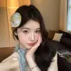 Pinza para el Cabello Pequeña de Paja con Encaje para Mujer, Elegante Pinza Lateral con un Toque de Lujo, Accesorio para el Cabello Versátil y Hermoso para Fotos, Artículo Popular Transfronterizo