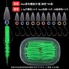 6cm/11cm Cola de Aguja de Tornillo Flotante Caja Soplada Luya Grupo de Pesca Texas Plomo Colgante Anzuelo Retenedor de Cuentas Accesorios Pequeños