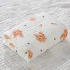 Manta Infantil, Toalla de Baño para Bebé, Algodón Puro al por Mayor, Gasa de Seis Capas, Colcha de Bebé Suave y Absorbente de Verano con Dibujos
