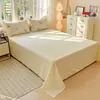 Sábana Bajera de Algodón de Fibra Larga de Xinjiang, Sábana Ajustable, Pieza Única, Algodón Puro, Todo Algodón, Individual, Doble, Dormitorio Estudiantil, Funda Nórdica, Funda de Almohada, Juego de Tres Piezas