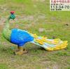 Escultura Realista de Pavão em Fibra de Vidro para Exterior para Parque, Área Cênica, Escritório de Vendas, Ornamento de Paisagem de Pássaros, Peça de Exibição Externa