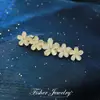 2024 Grampo de Cabelo de Liga com Strass Franja Lateral Presilha de Mola Estilo Coreano Clipe Superior Feminino Acessório de Cabelo Laço Fresco e Doce