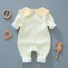 Mameluco para bebé primavera y otoño doble capa manga larga mameluco infantil estilo western mameluco para bebé niña ropa de otoño para recién nacido