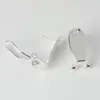 Pendientes de Clip Doble Seguridad Materiales para Manualidades Pendientes Personalizados Accesorios para Pendientes Soportes Ovalados para Pendientes