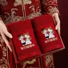 Toallas Rojas de Boda, Recuerdos de Boda para la Novia, un Par de Regalos de Agradecimiento, Nuevos Regalos de Boda para los Recién Casados, Colección de Artículos de Dote de Boda