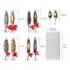 Atacado de Fábrica Isca Artificial Isca Falsa Kit de Iscas de Pesca Luya Abacaxi Lantejoula Kit Caixa Peça de Ferro Isca Falsa 10 Peças/Caixa