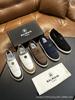 Estación Europea Transfronteriza Otoño e Invierno Versátil Casual Simple Zapatillas de Suela Gruesa Cuero Genuino Piel de Vaca Zapatillas de Gama Alta Zapatos para Hombre