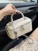 2026 Nuevo Bolso Cosmético Tejido Transfronterizo Textura Cuadrado Pequeño Bolso Caja Bolso de Mano con Cadena de Hombro Único Cruzado Estilo Chanel