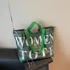 Bolsa Feminina de Grande Capacidade 2025 Inverno Novo Estilo Moda de Alto Valor Bolsa Tote Xadrez Moda Casual Bolsa de Mão