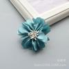 Versão coreana da cor Ding com flor central flor de tecido feita à mão acessórios de cabelo adorno de cabeça material de acessórios DIY flor de sapato broche