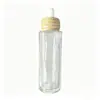 Garrafa Plana de Ombro Nova do Fabricante 20ml 30ml 50ml 80ml 100ml Vidro de Grau Alimentício Garrafa Dosadora para Essência Óleo Essencial