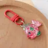 Acessórios de Resina Série Oceano Brilhante Desenho Animado Pingente Transparente Sereia Caranguejo Golfinho Estrela do Mar Chaveiro Bolsa