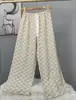 Pantalones de pijama de algodón para mujer, verano, finos, estampados, casuales, de pierna ancha, pueden usar mujeres embarazadas, comercio exterior, pantalones de talla grande