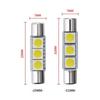 Cabeza Plana Doble Punta St6-5050-3Smd 29mm B6Luz de Espejo de Maquillaje Luz de Visera Solar Luz de Mapa Luz de Lectura