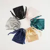 Bolsa de Satín Negra con Cordón para Venta al por Mayor, Bolsa de Satín, Bolsa para Empaquetar Joyería, Bolsa de Almacenamiento a Prueba de Polvo, Personalización
