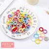 Gomas para el Cabello de Niños Sin Costuras Duraderas Anillo de Toalla Pequeños Pasadores de Macarrón Accesorios para la Cabeza Alta Elasticidad Minimalista