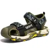 Sandalias para Niños de Punta Cerrada Verano 2026 Estilo Nuevo Zapatos Camuflaje para Niños Medianos y Grandes Suela Suave Antideslizante Deportivas Zapatos de Playa para Niños Modernas