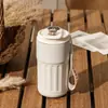 Caneca de Café Inteligente com Medição de Temperatura, Copo de Água Portátil com Display de Temperatura, Caneca Térmica de Aço Inoxidável 316, Caneca Térmica Inteligente, Antiescaldante