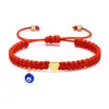 Pulseira Tecida Estilo Europeu e Americano Olho de Diabo para Comércio Exterior, Única e Moderna, Design de Nicho e Versátil, Pulseira Infantil Ajustável