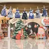Conjunto de Sacolas de Presente de Natal com Cordão Doce Presente Conjunto de Sacolas de Cetim com Cordão Sacola de Cetim com Cordão