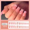 Comercio Exterior Popular Esmalte de Uñas Rosa con Forma de Corazón y Diamantes Parche de Uñas Dulce Usable Uñas Postizas Mayoreo