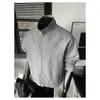Chaqueta Pesada Estilo Americano con Cuello Alto para Hombre, Primavera/Otoño 2026, Corte Holgado Simple con Cremallera, Marca de Moda, Abrigo Elegante y Sofisticado
