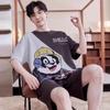 Pijama de Manga Corta Dibujo Animado Xiaoxin Verano Tacto Algodón Ropa de Casa Niños Estampado Moderno Juvenil Talla Grande Traje