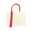 Bolsa Tote Tridimensional de Lona com Fita, Bolsa de Presente Souvenir, Bolsa Tridimensional de Lona da Moda, Bolsa de Mão Portátil de Grande Capacidade