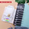 Mesa de Pastel de Cumpleaños Vajilla Cuchillo Tenedor Velas Juego de Vajilla Desechable Cuchillo Tenedor Plato Vela Juego Cuatro en Uno