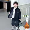 Chaqueta de Otoño/Invierno para Niños 2026 Estilo Nuevo Chaqueta Acolchada de Algodón para Niños Moda Tendencia Bebé Doble Capa Algodón Superior Grueso Para Finales de Otoño